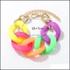 Chain Boho Acrylic Link Armband för kvinnor Custom Harts Bangles Trendy Fashion Jewelry Gift Mother Day Summer Autumn Winter Drop Del DHPQM