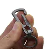 Sleutelringen uniek extra lichtgewicht titanium vierkante snap veer zelfslot karabijnse split ring clasp sleutelhanger fob edc house wa wa