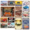 Retro Street Rods Car Tin Znaki dekoracyjny metalowy metalowy plakat pub klub garażowy hotel hotel hotel personalizowany dekoracje Art Malowanie Tin Plaque Rozmiar 30x20 cm W02