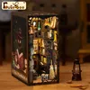 Doll House Accessories CUTEBEE DIY Book Nook Kit Miniature Book Nook with Touch Light Model Building Adults for Christmas Decoration Magic Pharmacist 230307