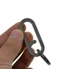 Key Rings Unique simple light weight titanium oval snap self Lock Carabiner star anise split ring Keychain FOB EDC house warmi