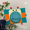 Leuke 3D Cartoon Robot Silicone Case voor Apple iPad Pro Air Mini 360 ﾰ Roterende beugelafdekking