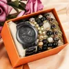 Orologi da polso Orologio da polso di lusso Set Moda Donna Abito da polso Orologi al quarzo casual Relógios Femininos Regalo per donna Fidanzata He