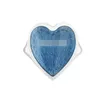Fashion Collection 2023 Ny lyxig högkvalitativ modesmycken för Sterling Silver Blue Emamel Heart Par Ring Smycken