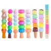 Höjare Ny stil Creative Cartoon Ice Cream Football Highlighter Macaron Color Splice Pen Student Line Color Note Marker Pen J230302