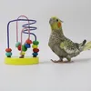 Other Bird Supplies Mini Beaded Parrot Toy Puzzle Education Bite Training Swing Ring For Birds