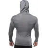 Men's Hoodies 2023 Autumn Men Zipper Thin Sweatshirt Man Bodybuilding Workout Hooded Jacket Male Gyms Fitness Jogger Tops Clothing