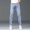 Atacado- 2024 Spring Summer Slim Fit Fit Men's Jeans Plus Size Mens Pants Casual Business Jenim Melhor à venda O preço de 3KC6