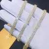 5mm Width One Row Iced Out Man Jewelry Gra Certificates Pass Diamond Tester Vvs1 Moissanite Cuban Link Chain NecklaceVRPP VRPP