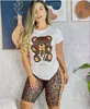 2024 Tute da jogger firmate tute di marca tute estive da donna set da due pezzi T-shirt a maniche corte e pantaloncini stampati Abbigliamento sportivo casual Tuta da lavoro 9338-4