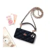 Cell Phone Straps Charms Long chain Crossbody strap for cell phone case PU leather Metal Phon Accessories Lanyard For backpack