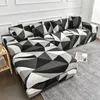 Chair Covers Elastic Sofa Cover Lining Room Spandex Protect Anti-dust Furniture Geometric Print 3 Seater Couch For Pets