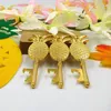 Stock Creative Pineapple Shape Bottle Opener Metal Key Otwieracz korkociąg Hangable wielofunkcyjne narzędzie kuchenne E0307