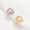 Dos Boucles D'oreilles Petite Foule Conception Moustique Bobine Oreille Clip Japon Et Corée Du Sud Creative Rétro Simple Mode Flash Diamant Amour Boucle D'oreille