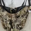 Kobiety dla kobiet camis twotwinstyle vintage haftowana kamizelka dla kobiet kwadratowy kołnierz koronkowy tunik seksowna camis żeńska moda letnia 230307