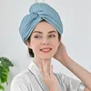 Toalla Magic Waffle Hair Cap Secado rápido para dama Ducha gruesa súper absorbente