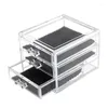 Smyckespåsar Mordoa transparent akrylförvaringslåda Makeup Organiser Display Cosmetic Box Home Sundries Hållare