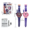 Toy Walkie Talkies Kids Talkie Watch Style Walkie Talkie ładowne Talkie Dwukierunkowe kemping zabawki na zewnątrz 230307