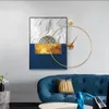 Horloges murales Horloge nordique Design moderne en métal salon décoration montres décor à la maison doré créatif luxe esprit cadeau