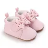 Primi camminatori Scarpe per bambini Ragazze Infantile Suola morbida Toddle Fiocco Nodo Non antiscivolo Nato Principessa Mar Jane Prewalker 0-18M Primavera Autunno