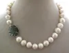 Chains 12-13mm White Freshwater Pearl Necklace 18" 36" Shell Flower Clasp