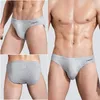 Underpants 3pcs/pacote de calcinha masculina algodão respirável masculino confortável calcinha sólida lingerie lingerie plus size