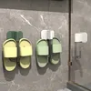 Ganci per porta pantofole da bagno Porta asciugamani non perforato a parete Mensola per bagno Scarpa Fornitura giornaliera Accessori per lo stoccaggio drenante