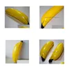 Other Home Garden 100Pcs Creative Inflatable Big Banana 68Cm Blow Up Pool Water Toy Kids Children Fruit Toys Party Decoration Drop Dhhag