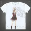 Camicie da uomo a corona colpevole gc maglietta stampata con la maglietta di anime oma shu yuzuriha inori cosplay magliette tops