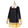 Anime Costumes Anime SPY X FAMILY Anya Forger Black Dress Uniform Cosplay Adults Kids Come Z0301