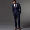 Męskie garnitury Blazers Suit Men Tuxedo Custom Made Wedding Suits for Men Dilarno Light Blue Mens Suits With Pants Costume Sur Mesure Homme 230307