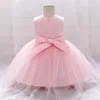 Mädchenkleider rosa Prinzessin Kleid Kinder Spitzenkleid für Kleidung Kinder Geburtstagsfeier Tutu Custome Vestidos