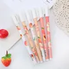 Żelowe długopisy 1 kawałek żel Lytwtw Cute Pen Creative Peach Candy Color Office Difts School Spiraties Kawaii Funny Pens J230306