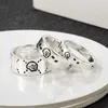 70% OFF 2023 Nouveaux bijoux de mode de luxe de haute qualité pour argent sterling tête de crâne fantôme couple double elf simple bague pour hommes et femmes