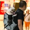 Chien voyage en plein air réglable animal de compagnie sac à dos en plein air pour la randonnée à vélo sac réfléchissant s bouledogue français carlin sacs de transport 230307