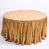 Table Cloth Sequins Tablecloth Round Skirt Exhibition Cover High Quality Fabric Party Wedding Decoration