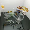 Hookahs new Europe and Americaglass pipe bubbler smoking pipe water Glass bong Super large colored glass dragon pot