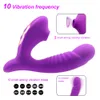 Vibrators G Spot Dildo Vibrator Clit Sucker with 10 Powerful Modes Oral Sucking Adult Sex Toys for Women Clitoris Stimulator Couples Fun 230307