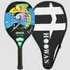 Tennis Rackets 3MADS Erson 18K PRO Beach Tennis Racket Carbon Fiber 18K Professional 22mm Soft EVA Core Carbon Frame Advanced Paddle 230307
