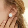 Charm Glseevo Handgemaakte zoetwater barok Pearl stud oorbellen voor vrouwen meisjes