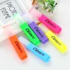 Höjare Largecapacity 6 Färger Studentkonst Fluorescerande Highlighter PENT Present Tyngdpunkt Markör Marking Pen Stationery School Supplies J230302