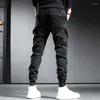 Jeans pour hommes créateur de mode hommes coupe ample poche zippée pantalon Cargo décontracté Hombre Streetwear Hip Hop Joggers salopette