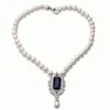 Collane con ciondolo Grande perla d'acqua dolce per le donne Veri gioielli da sposa naturali Argento 925 Regalo fine 230307