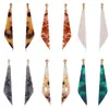 Dange oorbellen Factory Direct verkopen Creatieve producten Acetaat Plaat Blade Triangle Long Simple Acrylic Drop 2023
