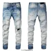 Modeheren jeans coole stijl luxe ontwerper denim pant benkeurde scheurde fietser zwart blauw jean slank fit motorfiets maat 28-40UP4J