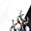 20% di sconto 2023 Nuovi gioielli di moda di alta qualità di alta qualità per orecchini personalizzati di perla irregolare di cristalli colorati mostrano orecchini sottili