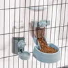 Dog Bowls Feeders Automatic Pet Cage Hanging Feeder Water Bottle Food Container Dispenser Bowl for Puppy Cats Rabbit Feeding 230307