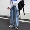 Men's Jeans Men's Fashion Streetwear Wide Leg Baggy Straight Trousers Fairy Grunge Low Rise Denim Cargo Pants Alt Oversized Clothes