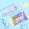 Söt handväska Clear Wallet Laser Women Clutch Bag Transparent PVC Affärskort Väskan Hållare Mini Plånbok Girls Coin Purse