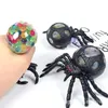 Giocattoli di decompressione di Halloween TPR Spider Squeeze Vent Toy Coloy Color Boad Ball Big-Spider Squeezes Music Christmas Regali Dhl